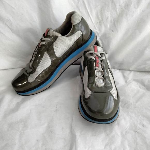 Men's PRADA Double Cup Sneaker size UK 11 us 12 authentic - Picture 16 of 16